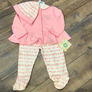 6 Months Pink Floral Outfit